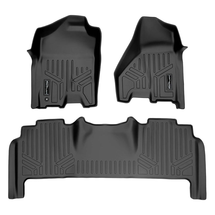 Tapetes SMARTLINER a medida para Ram 2500/3500 Mega Cab 2010-2012 con gancho de piso delantero individual