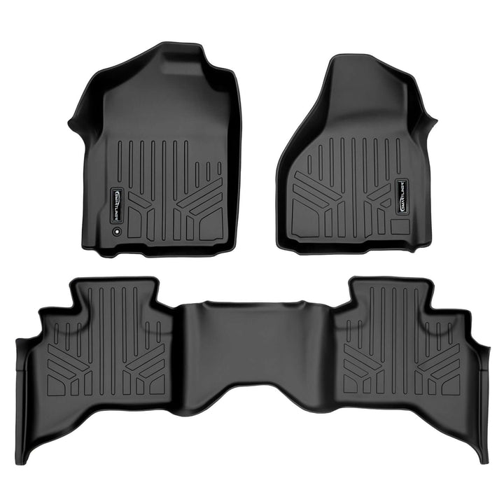 Tapetes Smart Trim™ de ajuste personalizado para Dodge Ram 1500 Quad Cab 2009-2012 (2 puertas traseras más pequeñas)
