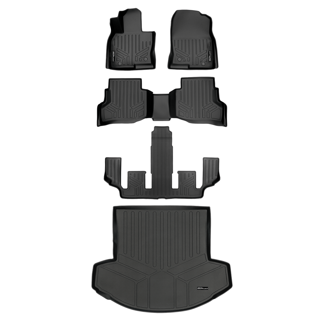 SMARTLINER Custom Fit Floor Liners For 2020-2023 Mazda CX-9 (6 Passenger With CC)
