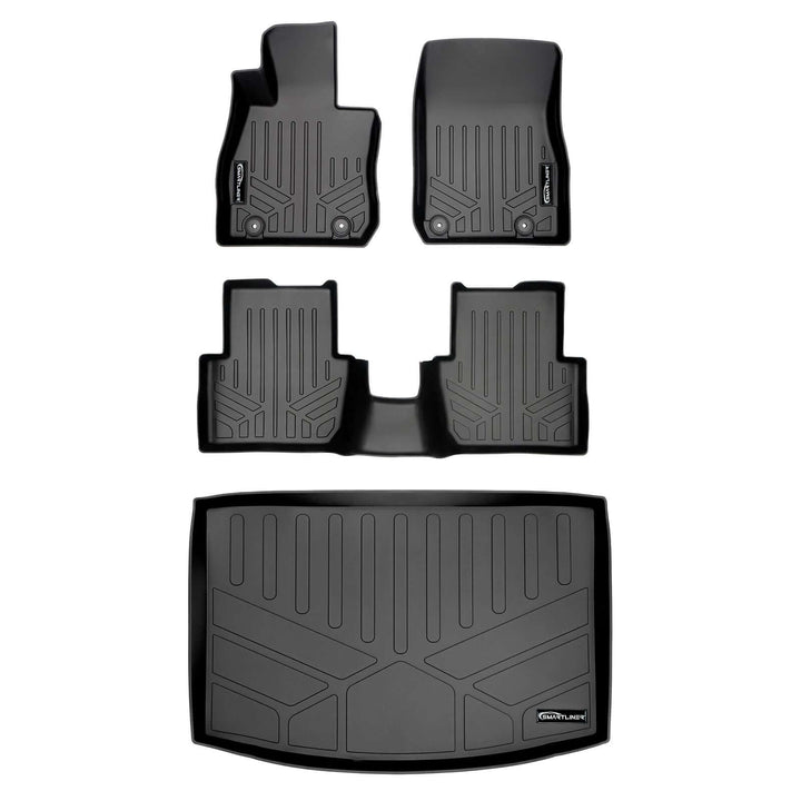 SMARTLINER Custom Fit Floor Liners For 2016-2021 Mazda CX-3 With Cargo Tray