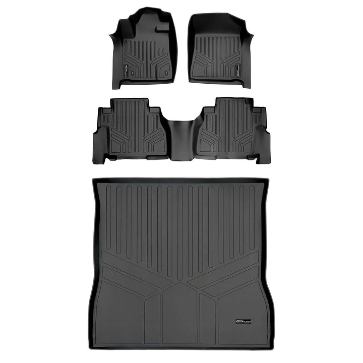 SMARTLINER Custom Fit Floor Liners For 2008-2011 Toyota Sequoia (with Bench Seat)