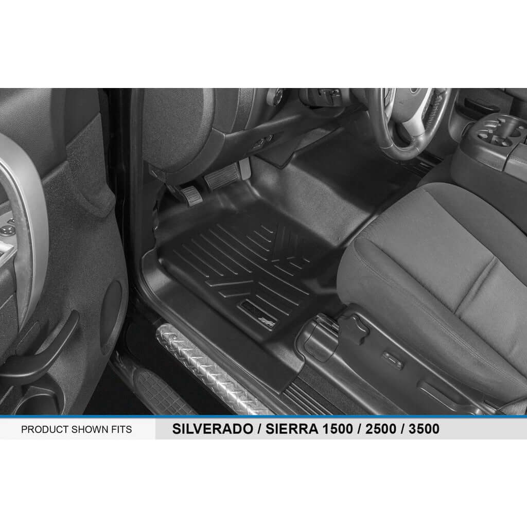 SMARTLINER Custom Fit Floor Liners For 2007-2013 Chevrolet Silverado/Sierra 1500/2500/3500 Extended Cab