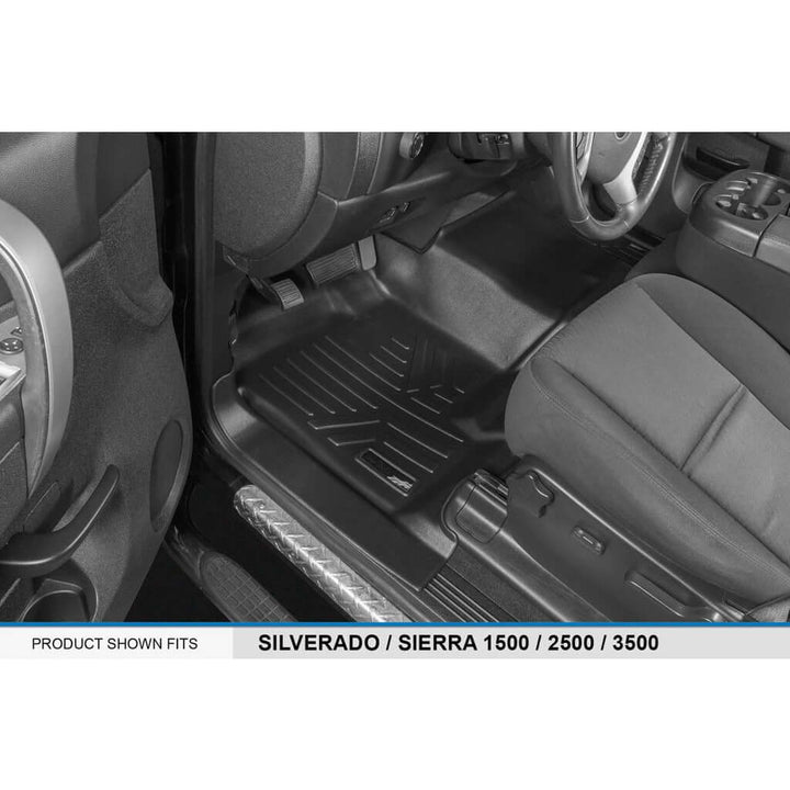 Smart Trim™ Floor Liners For 2007-2013 Silverado/Sierra 1500 - 2007-2014 2500/3500 HD Crew Cabin