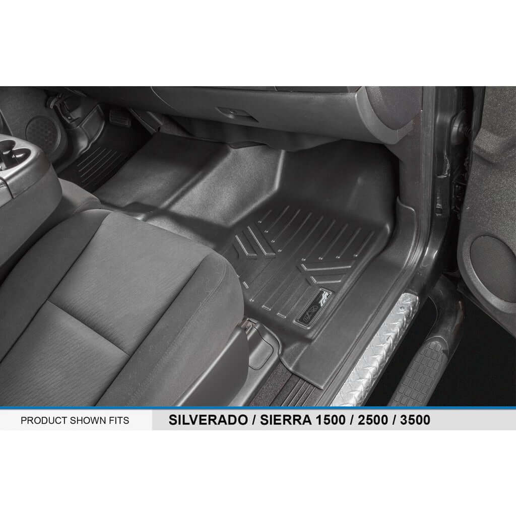 Smart Trim™ Floor Liners For 2007-2013 Silverado/Sierra 1500 - 2007-2014 2500/3500 HD Crew Cabin