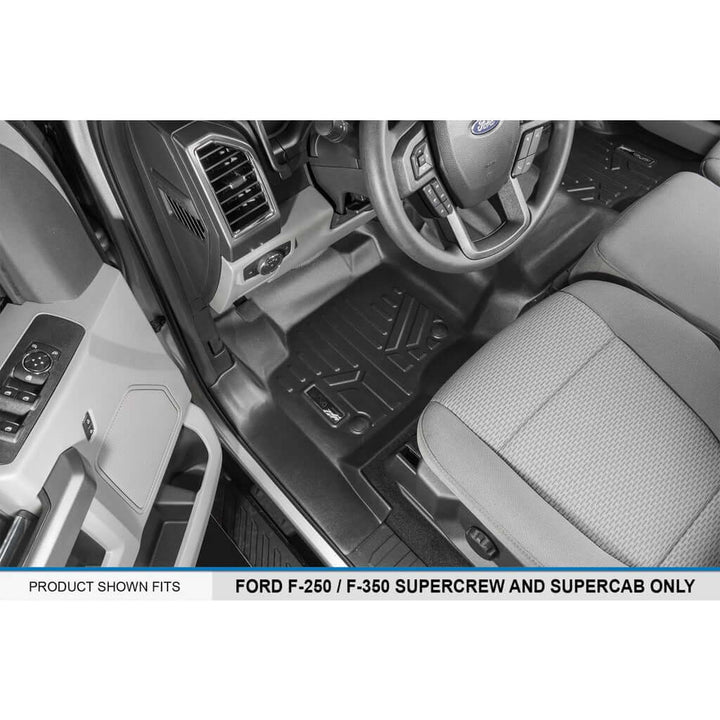 Tapetes SMARTLINER a medida para Ford F-250/F-350 Super Duty Crew Cab 2017-2025 con asiento corrido en la primera fila