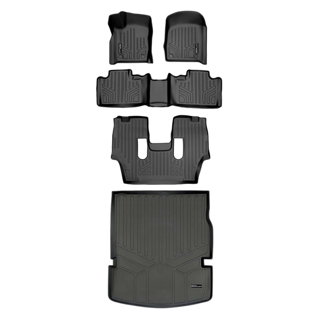 Smart Trim™ Floor Liners For 2016-2025 Dodge Durango ((2nd Row Bucket))