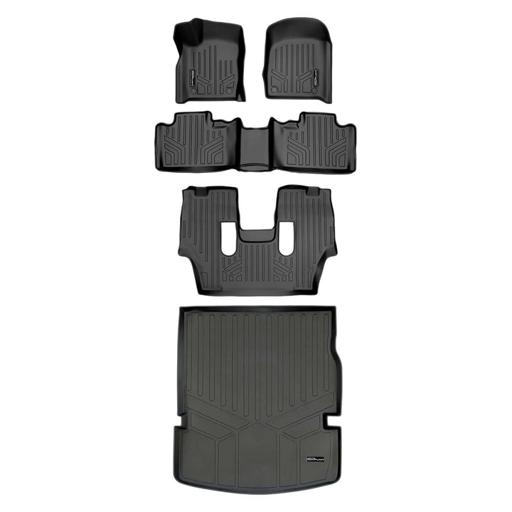 Smart Trim™ Floor Liners For 2016-2025 Dodge Durango ((2nd Row Bucket))