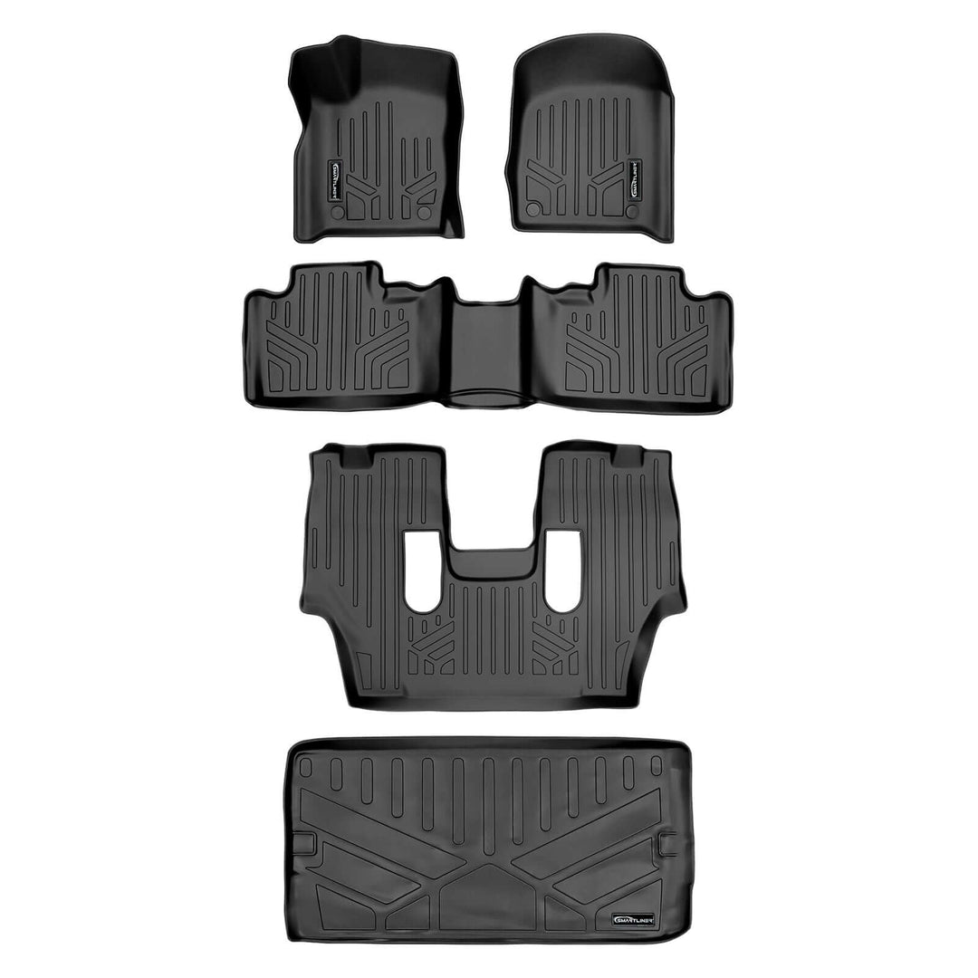 Smart Trim™ Floor Liners For 2016-2025 Dodge Durango ((2nd Row Bucket))