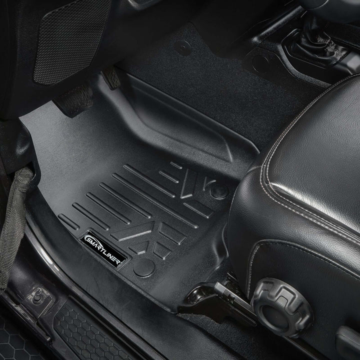 SMARTLINER Floor Liners for 2018-2025 Jeep Wrangler 2-Door (JL New Body Style - not JK)