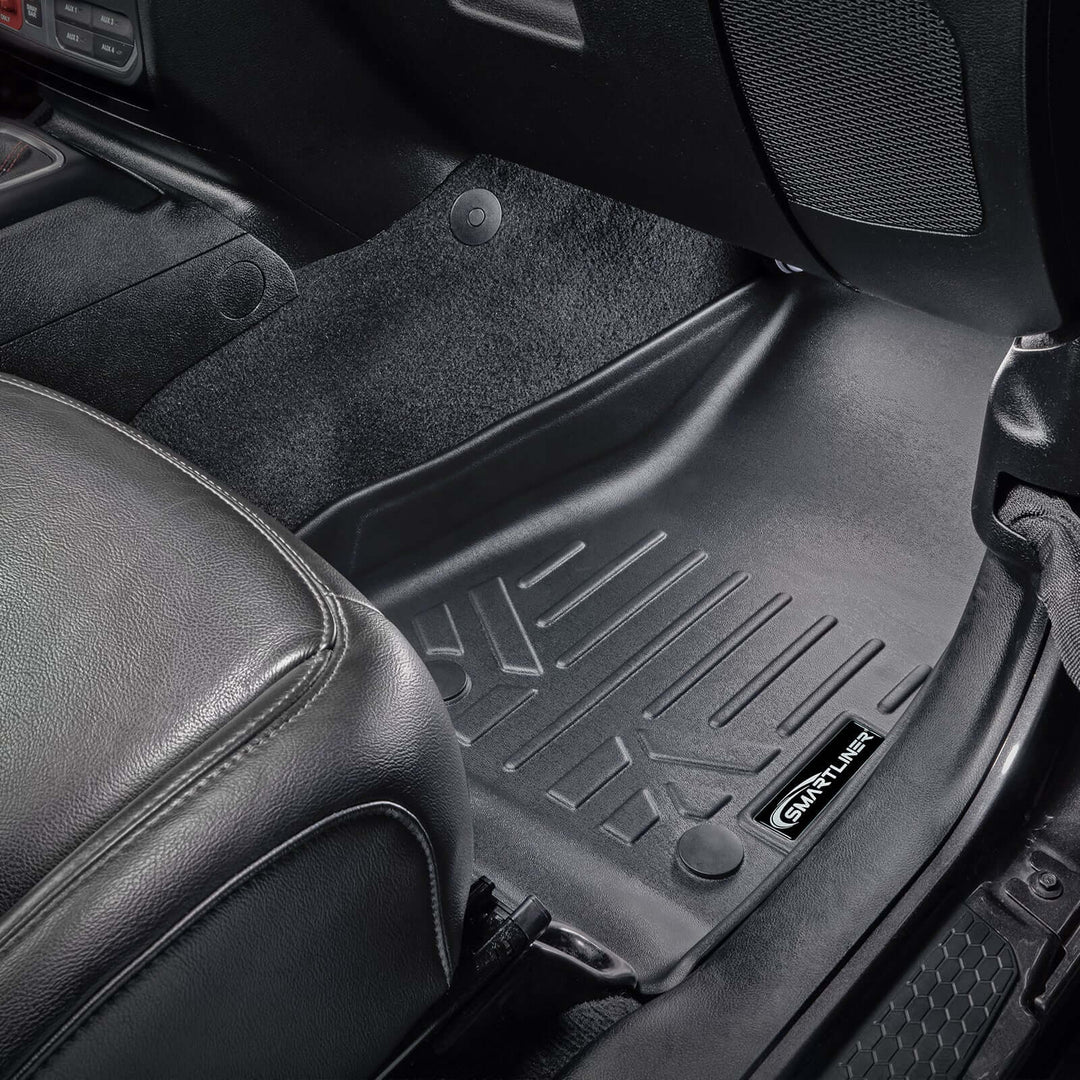 SMARTLINER Floor Liners for JL New Body 2018-2024 Jeep Wrangler Unlimited without Subwoofer (no JK)