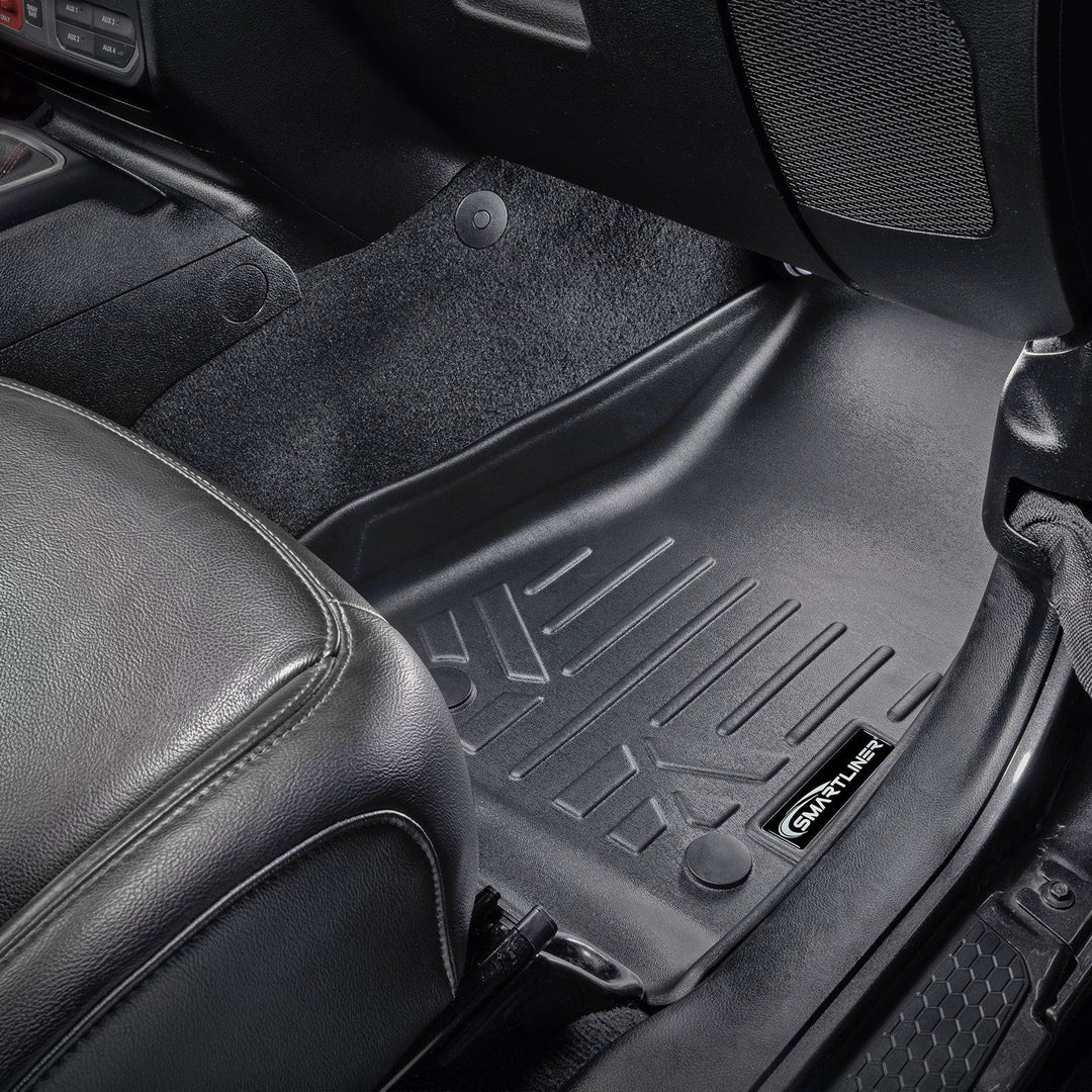 SMARTLINER Floor Liners for JL 2018-2024 Jeep Wrangler Unlimited 4-Door (JL New Body Style - not JK)