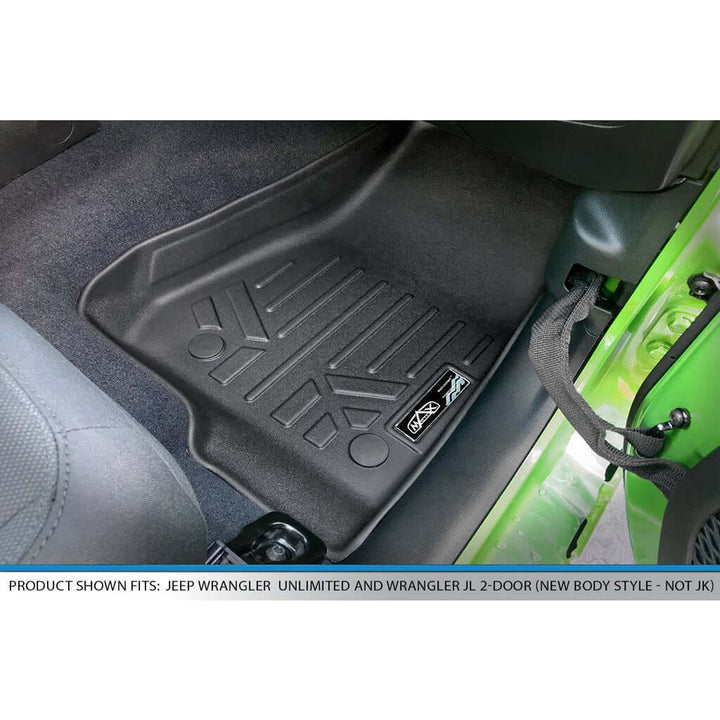 SMARTLINER Floor Liners for 2018-2024 Wrangler JL Unlimited (No Sub and No Flat Load Floor)
