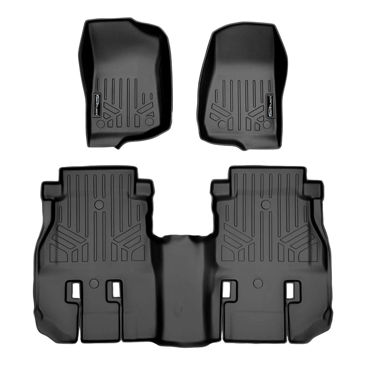 SMARTLINER Floor Liners for 2018-2024 Wrangler JL Unlimited (No Sub and No Flat Load Floor)