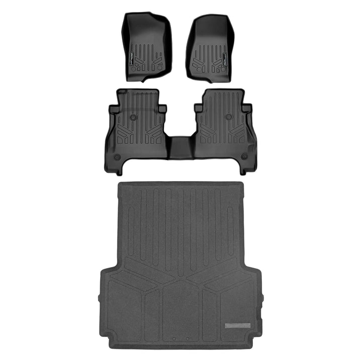 SmartCoverage™ Floor Liners For 2020-2026 Jeep Gladiator with Lockable Rear Underseat Storage