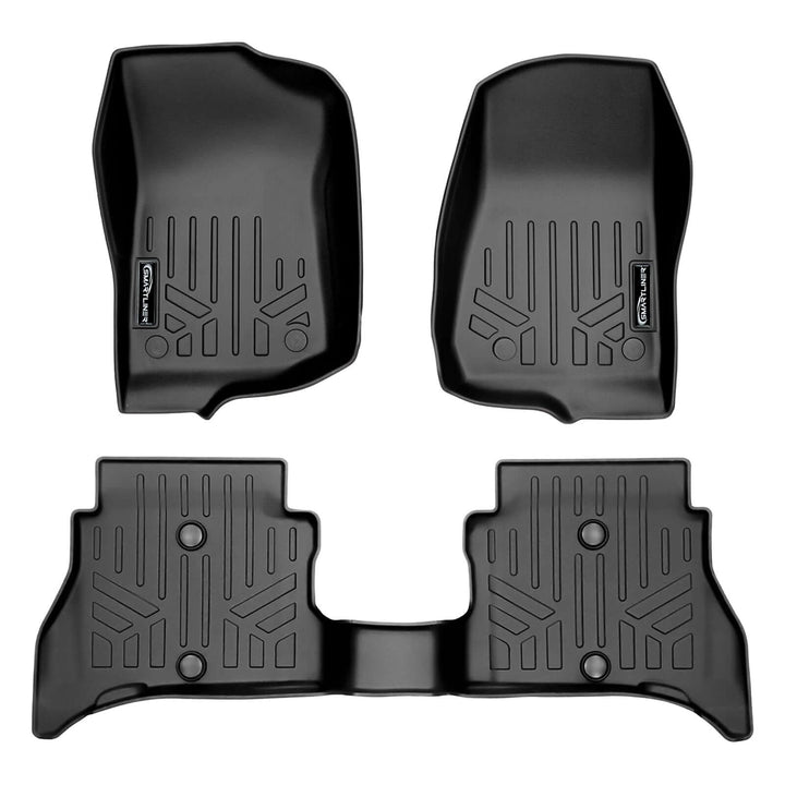 SMARTLINER Floor Liners for 2021-2025 Jeep Wrangler 4xe (With Trail-Rail system)