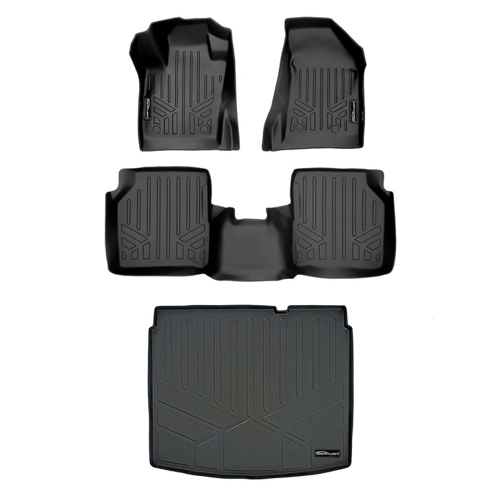 SMARTLINER Custom Fit Floor Liners For 2017-2026 Jeep Compass with Dual Driver Side Floor Hooks (New Body Style)