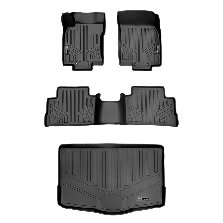 SMARTLINER Floor Liners for 2017-2024 Nissan Rogue Sport - Factory Cargo Tray in Lowest Position