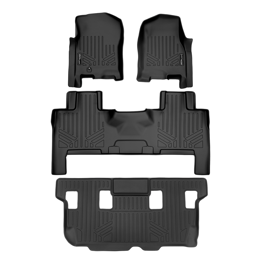 Tapetes Smart Trim™ de ajuste personalizado para Ford Expedition/Lincoln Navigator 2007-2017 (con asiento corrido en la segunda fila o consola)