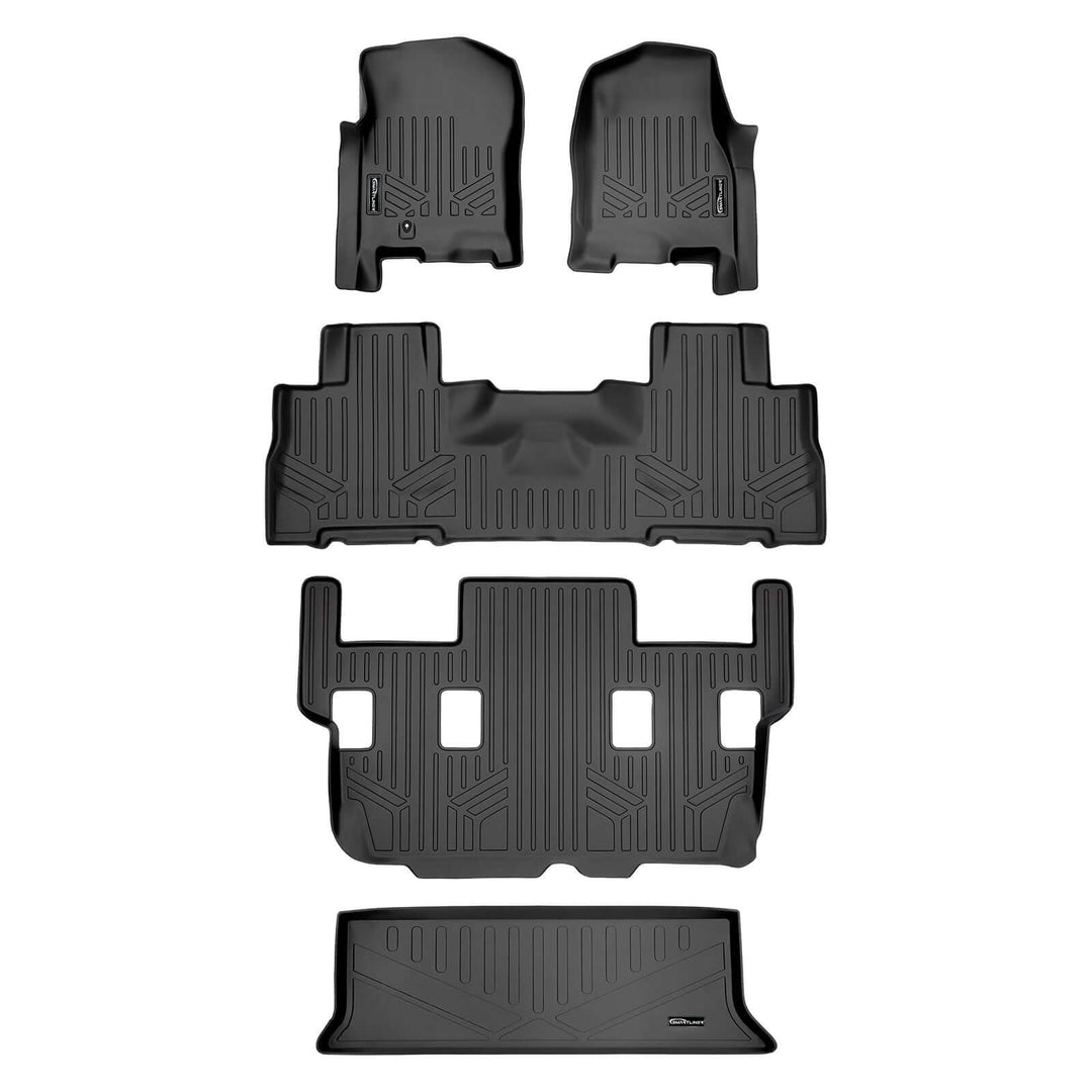 Alfombrillas SMARTLINER a medida para Ford Expedition/Lincoln Navigator 2007-2017 con asientos individuales en la segunda fila (no incluye modelos EL ni L).