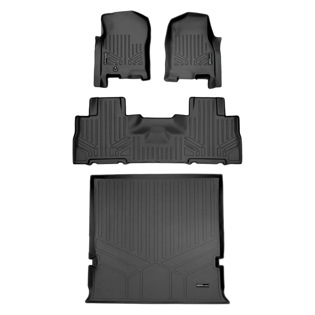 Alfombrillas SMARTLINER a medida para Ford Expedition/Lincoln Navigator 2007-2017 con asientos individuales en la segunda fila (no incluye modelos EL ni L).
