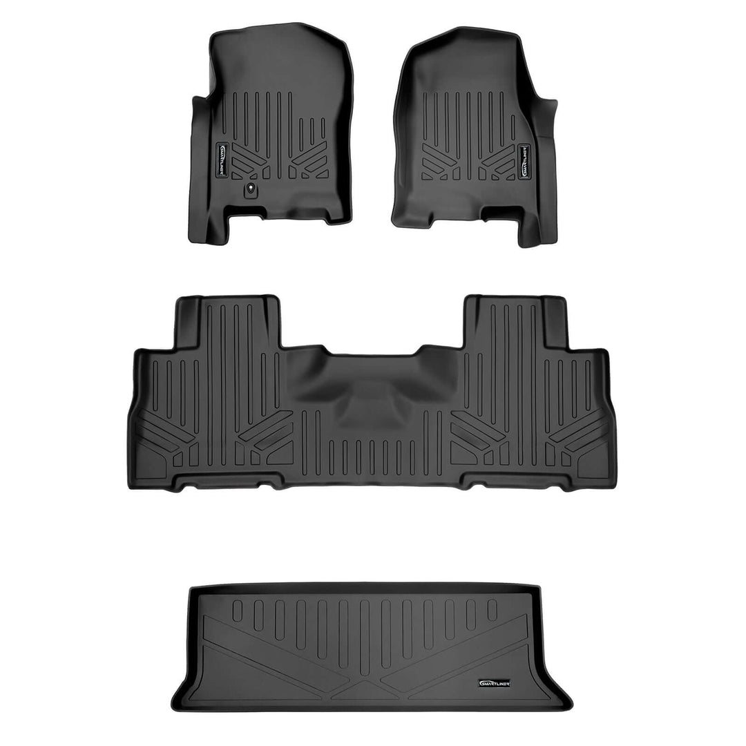 Alfombrillas SMARTLINER a medida para Ford Expedition/Lincoln Navigator 2007-2017 con asientos individuales en la segunda fila (no incluye modelos EL ni L).