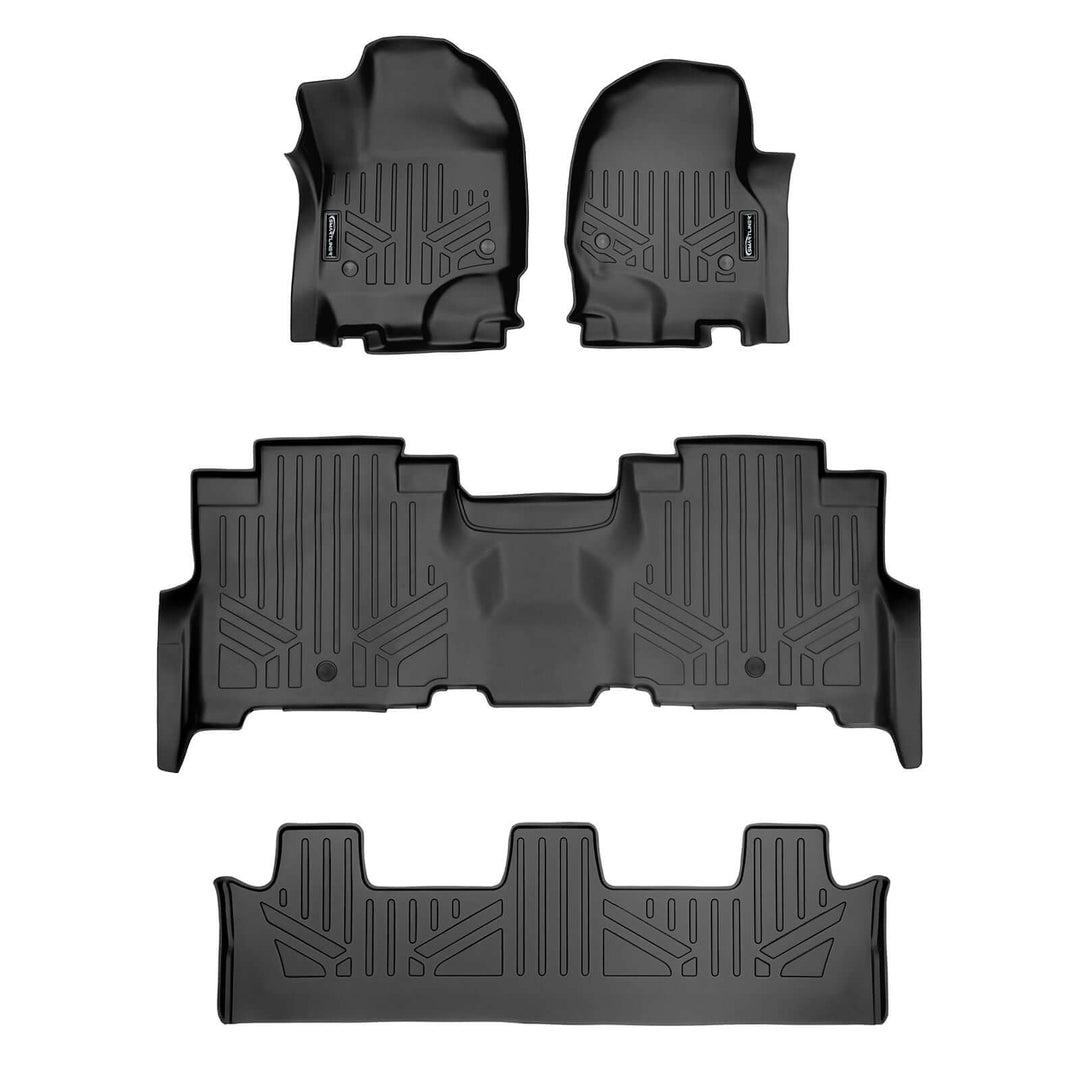 Tapetes Smartliner a medida para Ford Expedition Max/Lincoln Navigator L 2018-2024 (con asiento corrido en la segunda fila)