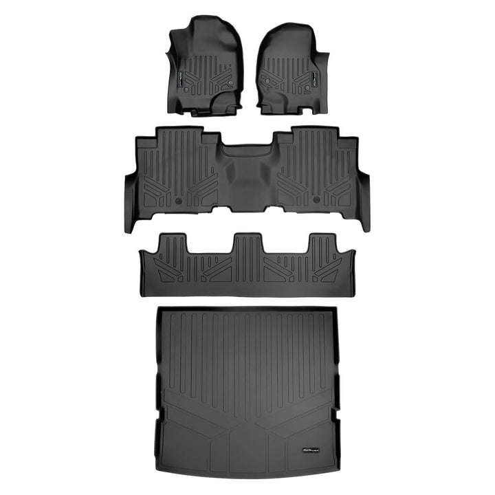 Tapetes Smartliner a medida para la segunda fila de asientos tipo banca de Ford Expedition/Lincoln Navigator 2018-2024 (sin Max ni L)