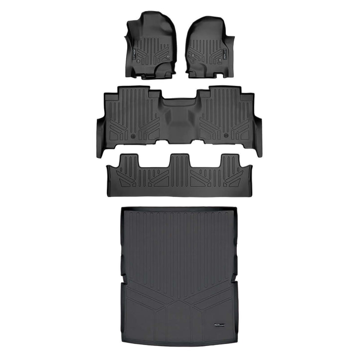 Tapetes Smartliner a medida para Ford Expedition Max/Lincoln Navigator L 2018-2024 (con asiento corrido en la segunda fila)