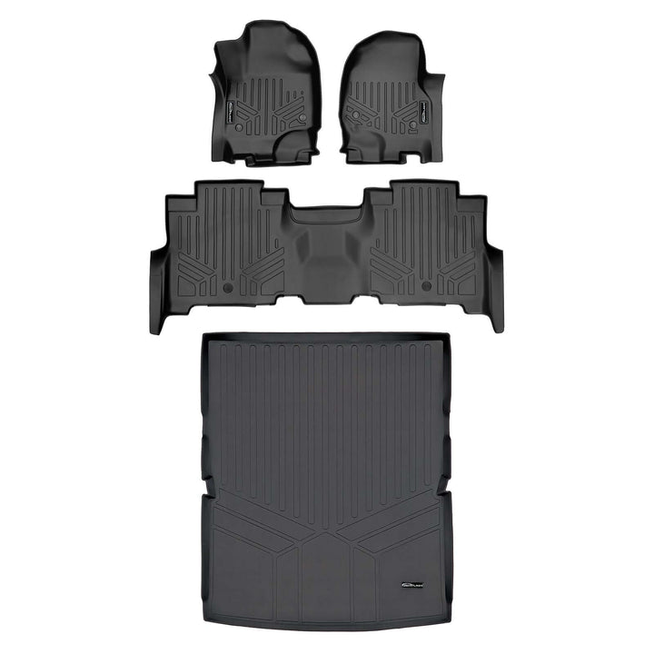 Tapetes Smartliner a medida para Ford Expedition Max/Lincoln Navigator L 2018-2024 (con asiento corrido en la segunda fila)