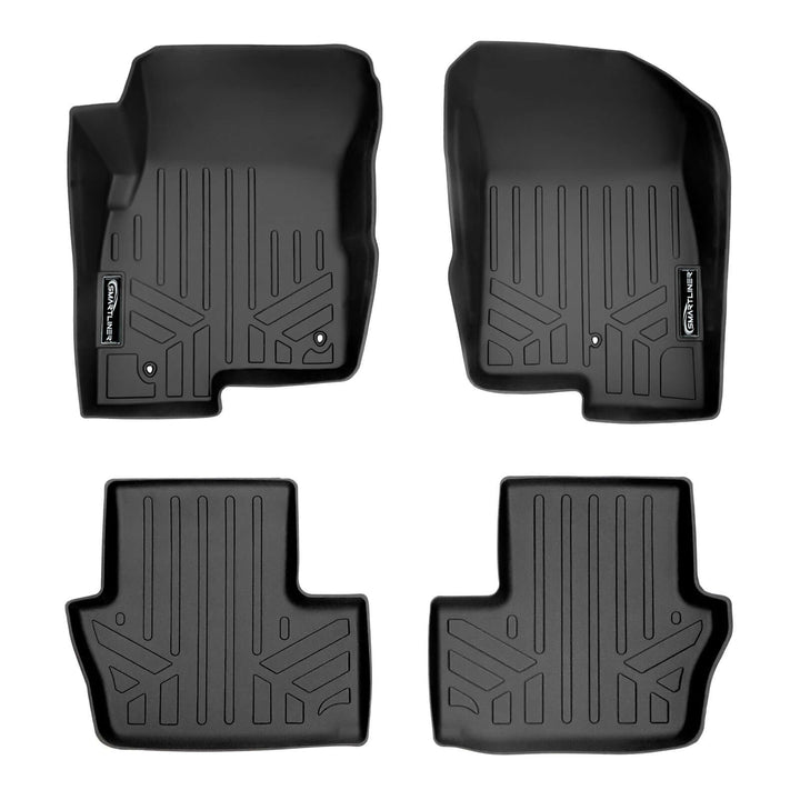 SMARTLINER Floor Liners for 2017 Jeep Patriot (with 1st Row Dual Driver Side Floor Hooks)
