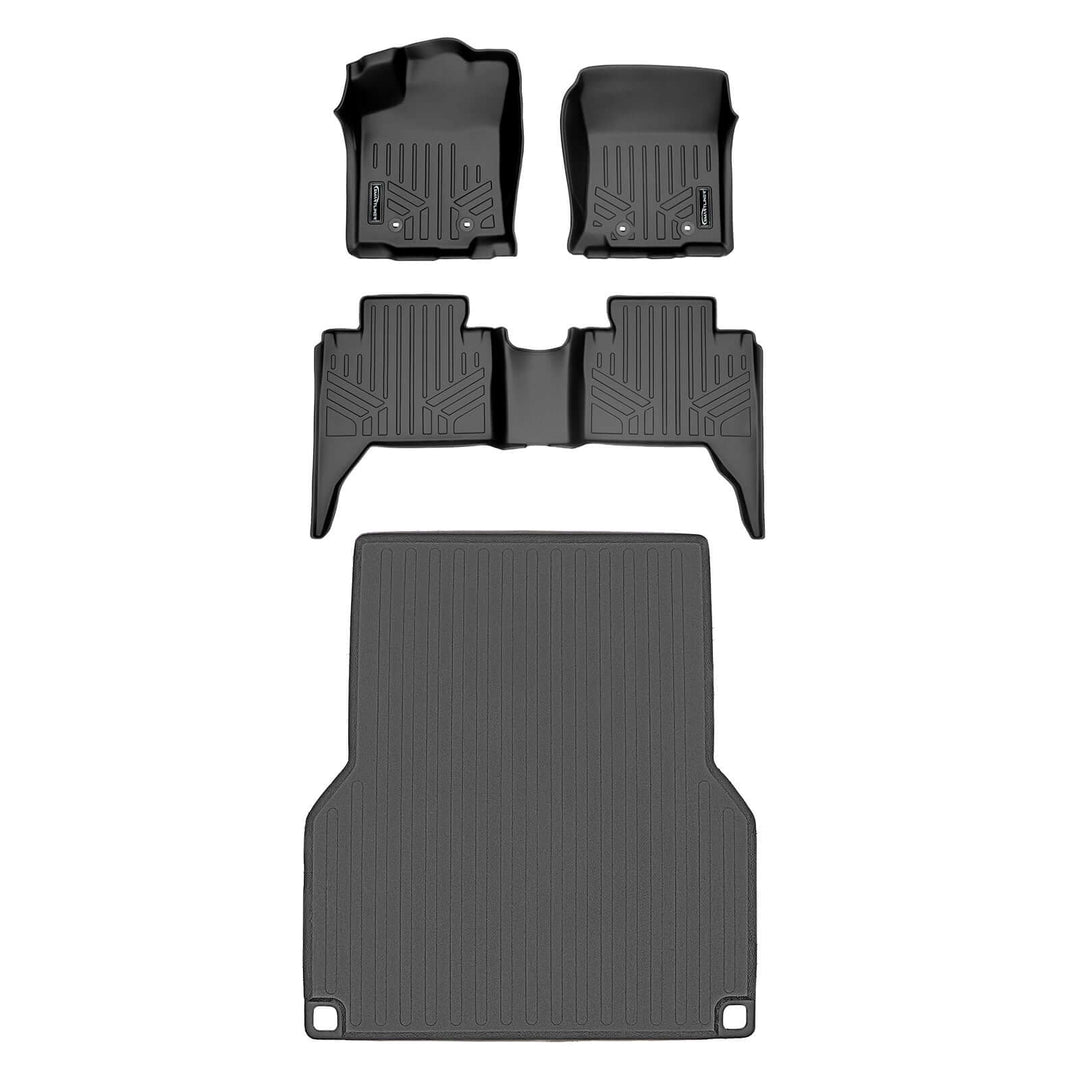 SmartCoverage™ Floor Liners For 2018-2023 Toyota Tacoma Double Cab (Automatic Transmission)