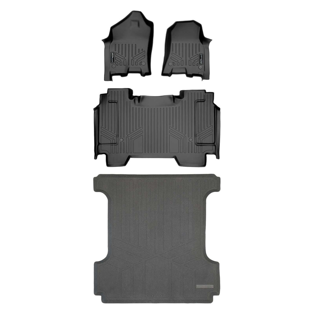 Tapetes SmartCoverage™ a medida para Ram 1500 Crew Cab 2019-2024 sin caja de almacenamiento debajo del asiento trasero