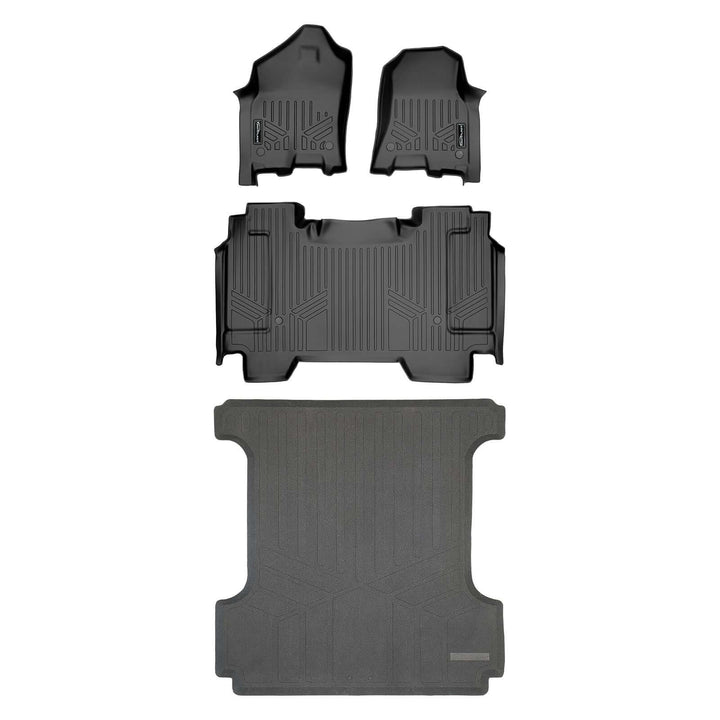 Tapetes SmartCoverage™ a medida para Ram 1500 Crew Cab 2019-2024 sin caja de almacenamiento debajo del asiento trasero