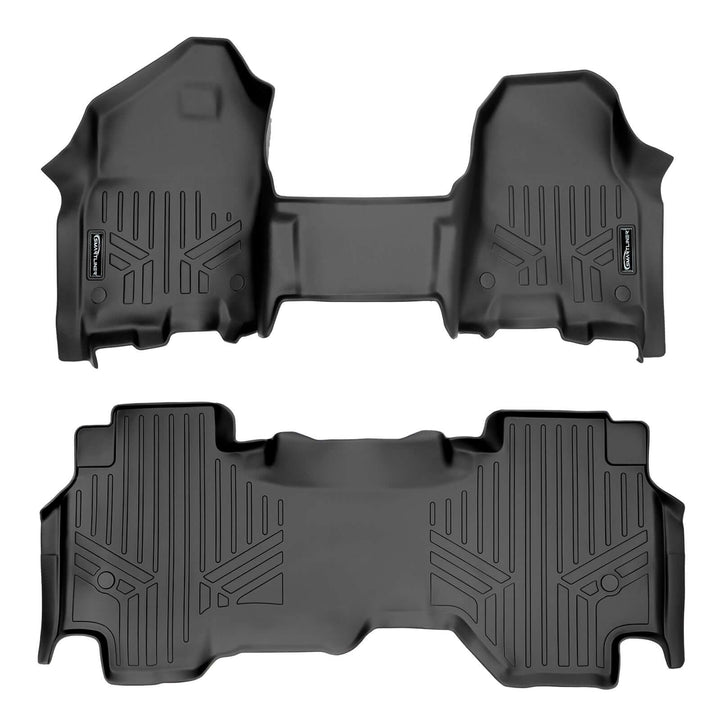 Tapetes SMARTLINER a medida para Ram 1500 Quad Cab 2019-2024 con asiento corrido delantero únicamente.