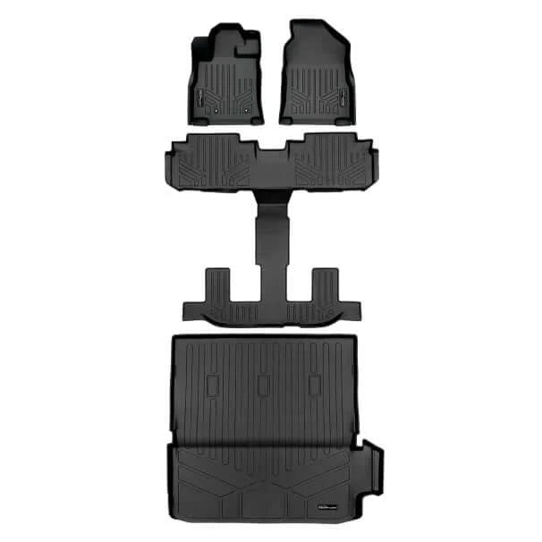 Smart Trim™ Floor Liners For 2019-2026 Subaru Ascent (2nd Row Bucket) and No Subwoofer in the Cargo Area