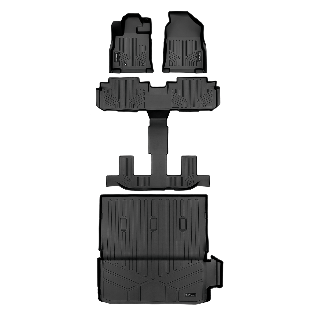 Smart Trim™ Floor Liners For 2019-2026 Subaru Ascent (2nd Row Bucket) and With Subwoofer in the Cargo Area