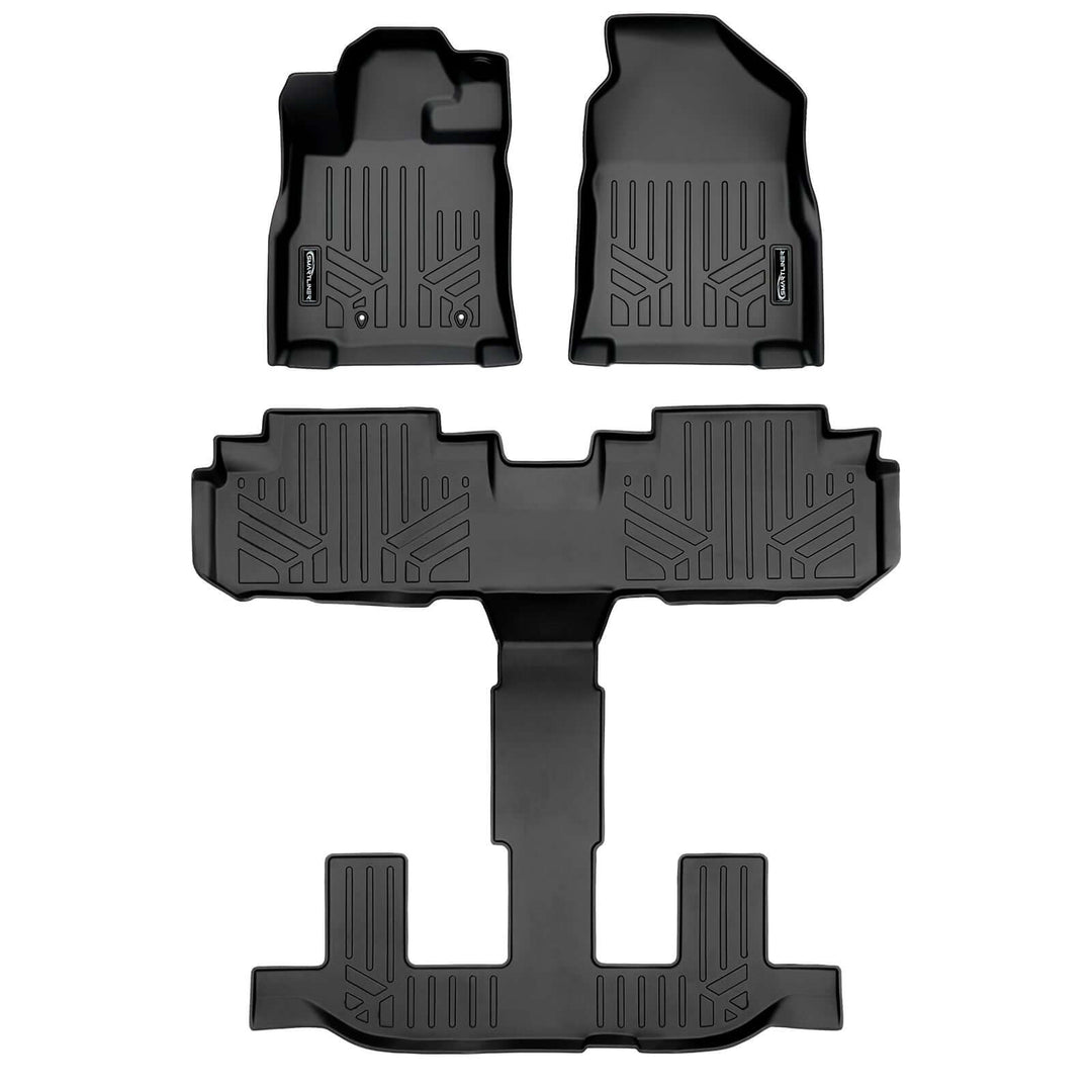 Smart Trim™ Floor Liners For 2019-2026 Subaru Ascent (2nd Row Bench) and With Subwoofer in the Cargo Area