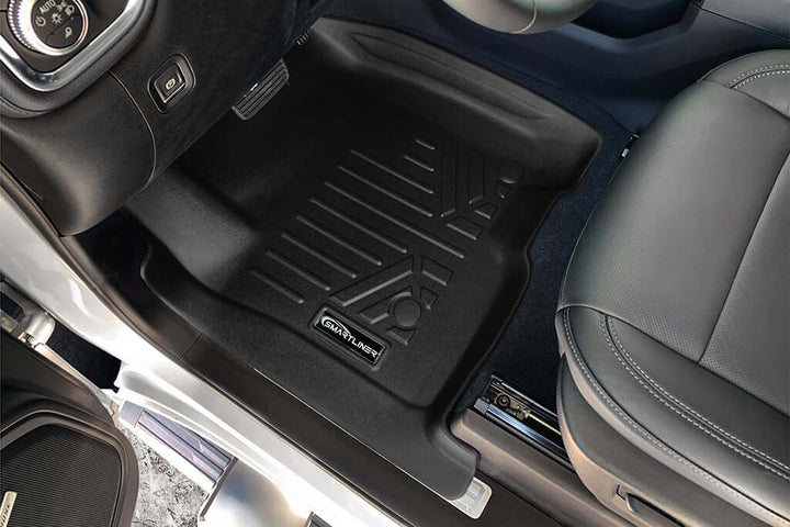 SMARTLINER Floor Liners for 2020-2026 Chevy Silverado 2500 HD | 3500 HD (Double Cab|Carpet|(1st Row Bucket)|[2nd Row Storage]