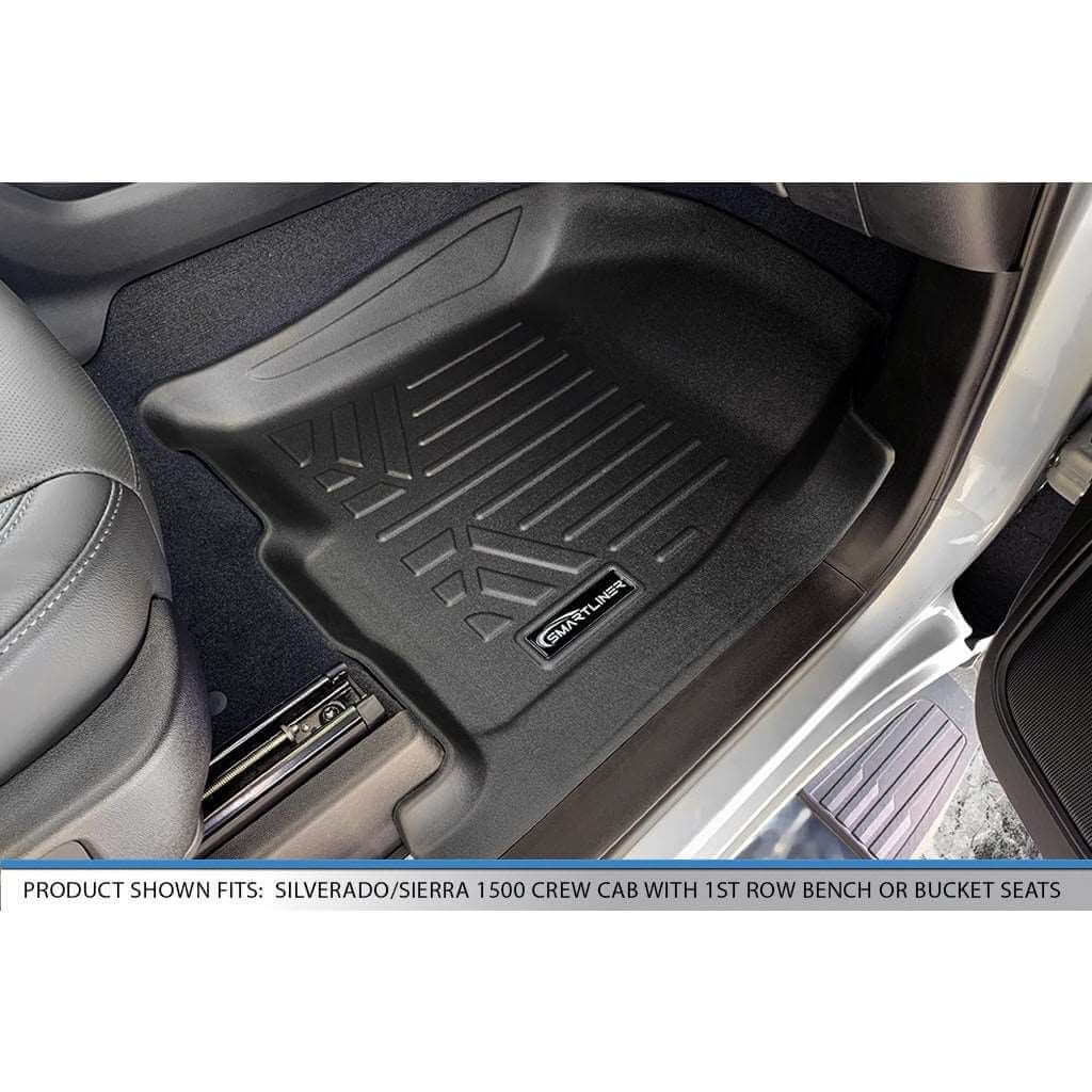 Smart Trim™ Floor Liners For 19-21 Silverado/Sierra 1500 Double Cab without Rear Underseat Toolbox