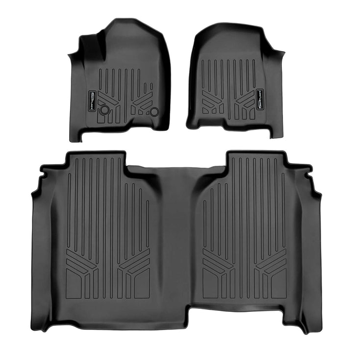 SMARTLINER Floor Liners for 2020-2026 Chevy Silverado 2500 HD | 3500 HD (Crew Cab|Carpet|(1st Row Bucket)|[No 2nd Row Storage]
