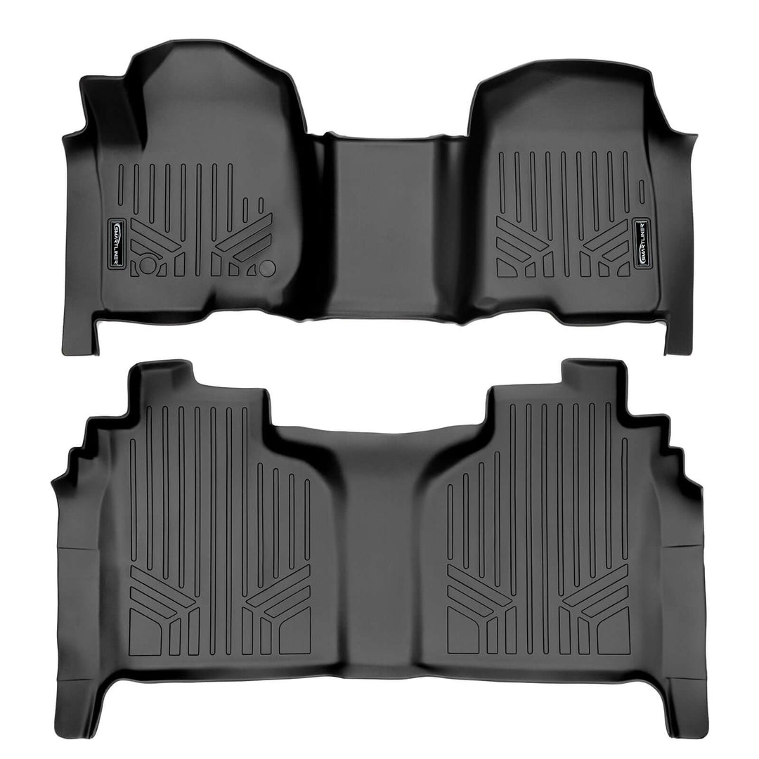 SMARTLINER Floor Liners for 2020-2025 Chevy Silverado 2500 HD | 3500 HD (Crew Cab|Carpet|(1st Row Bench)|(OTH)|[2nd Row Storage]