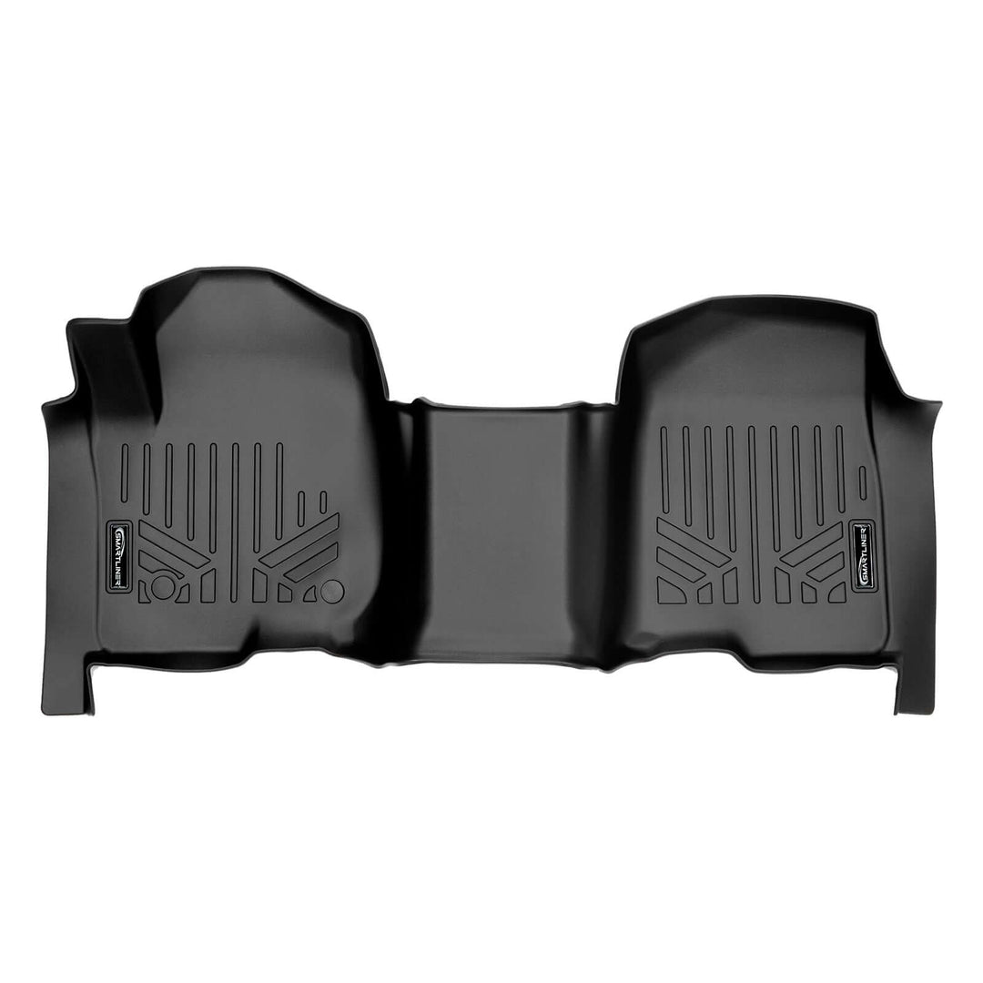SmartCoverage™ Floor Liners For 2019-2026 Chevy Silverado 1500 Crew Cab (1st Row Bench) (OTH Coverage) | Carpet | [2nd Row Storage]