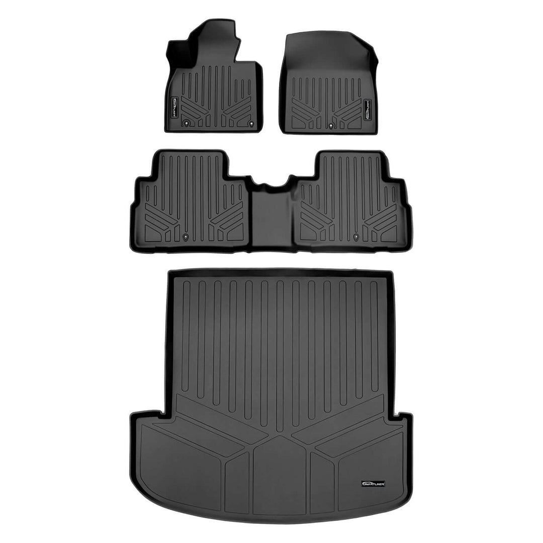 SMARTLINER Custom Fit Floor Liners For 2020-2025 Kia Telluride with 2nd Row Bench Seat