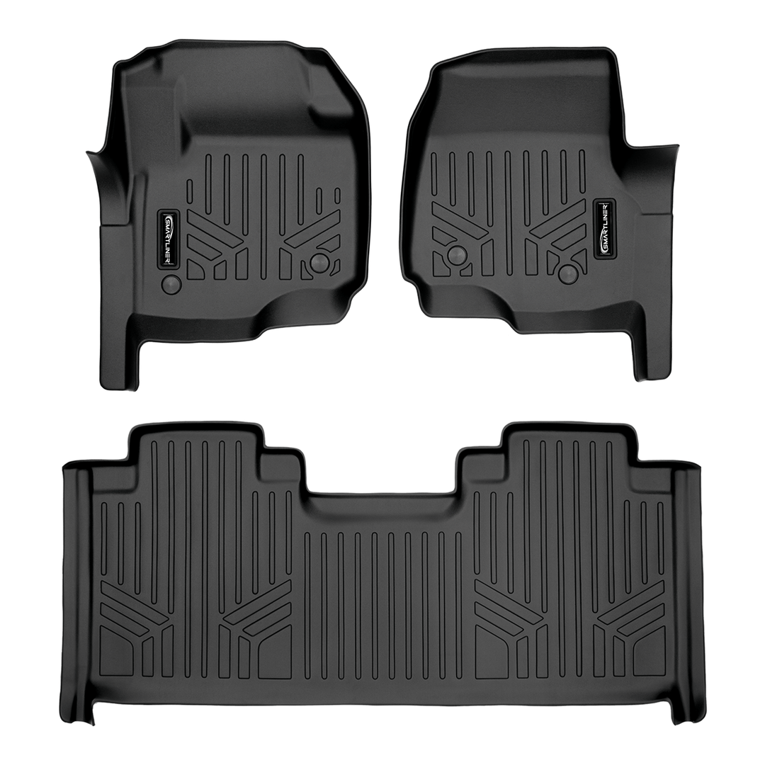 SMARTLINER Floor Liners for 2017-2026 SuperCab | Vinyl | & Bucket Seats