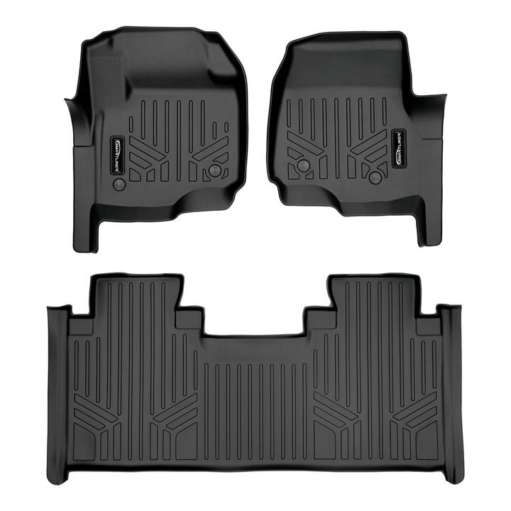 Tapetes SMARTLINER a medida para Ford F-250/F-350 SuperCab 2017-2025 con asiento corrido en la primera fila y piso de vinilo | Sin OTH