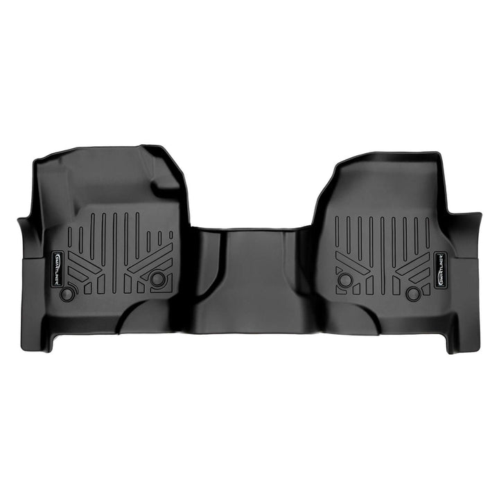 Tapetes SMARTLINER a medida para Ford Super Duty Crew 2017-2025 con piso de vinilo y asiento corrido en la segunda fila.