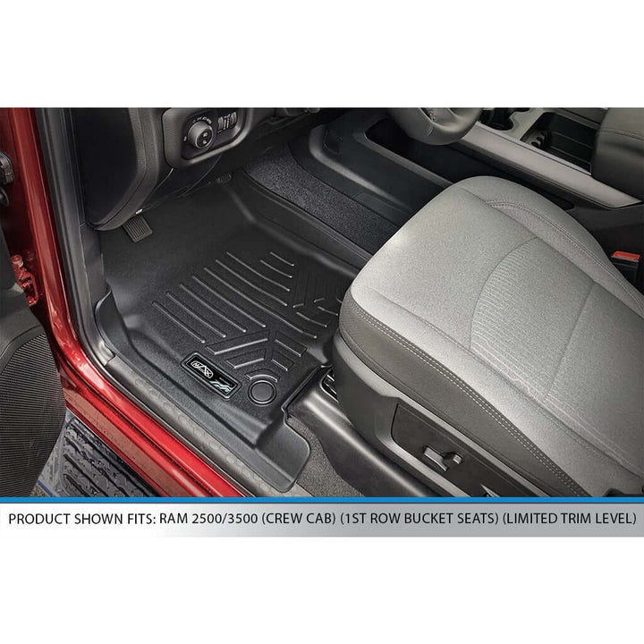 SMARTLINER Floor Liners for 2019-2026 Ram 2500/3500 Crew Cab with Limited Trim (1st Row Bucket)