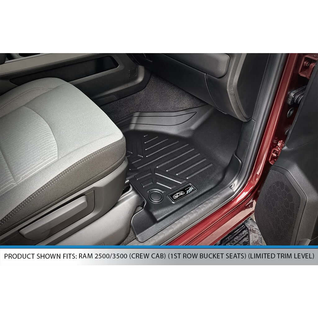 SMARTLINER Floor Liners for 2019-2026 Ram 2500/3500 Crew Cab with Limited Trim (1st Row Bucket)