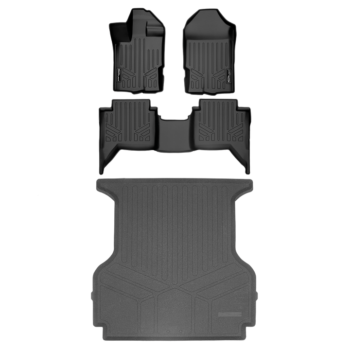 Tapetes SmartCoverage™ a medida para Ford Ranger SuperCrew Cab 2019-2023 (piso de vinilo)