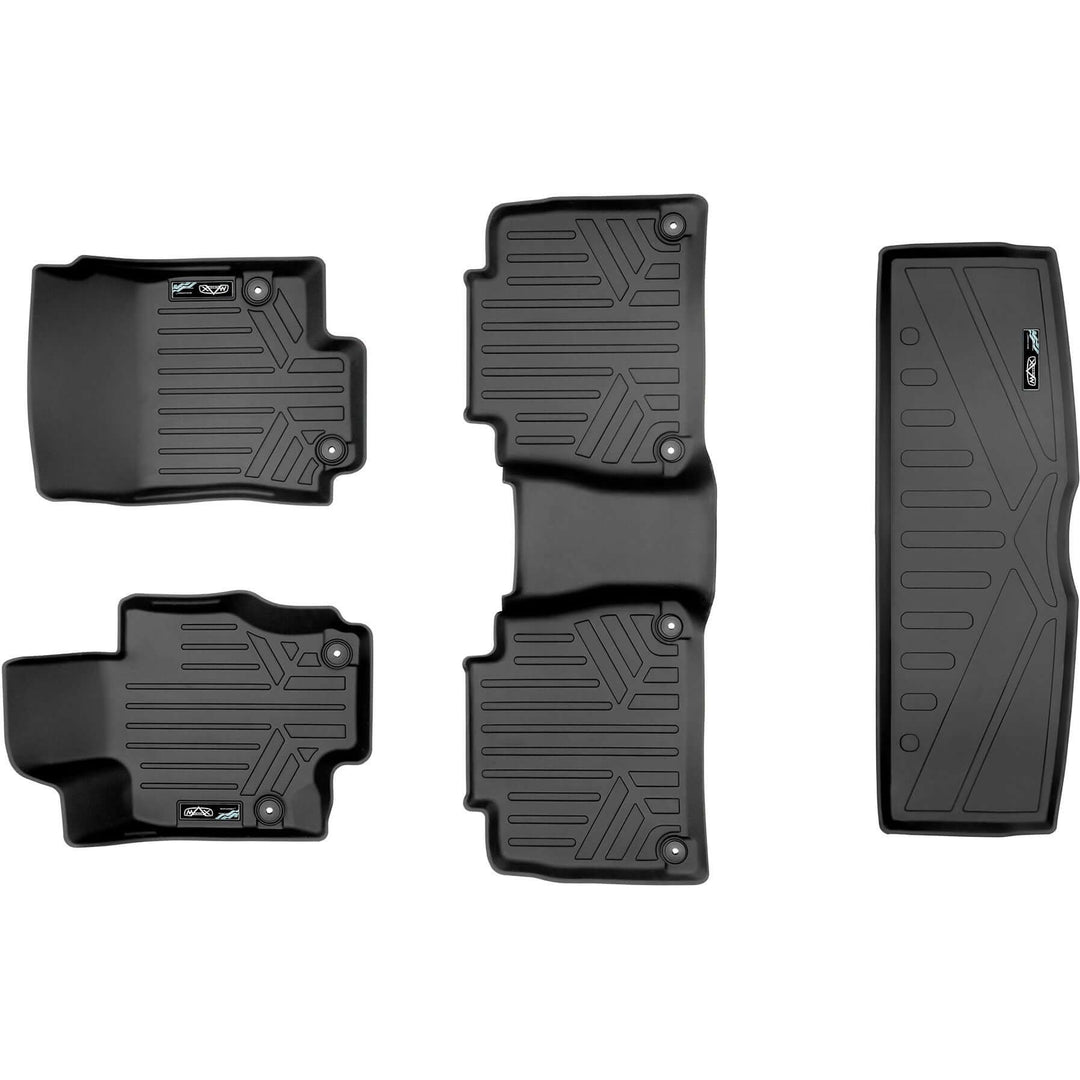 SMARTLINER Floor Liners for 2020-2025 Mercedes-Benz GLE-Class 7/8 Passenger